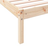 Bedframe extra lang zonder matras massief grenenhout 100x220 cm 7