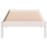 Bedframe extra lang zonder matras grenenhout wit 100x220 cm 4