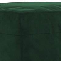 Bankje 70x35x41 cm fluweel donkergroen 5