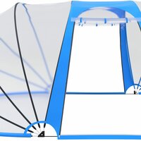 Zwembadkoepel ovaal 530x410x210 cm 6