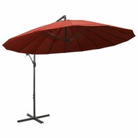Zweefparasol met aluminium paal 3 m terracotta 2
