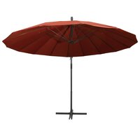 Zweefparasol met aluminium paal 3 m terracotta 3