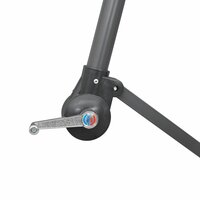 Zweefparasol met aluminium paal 3 m terracotta 5