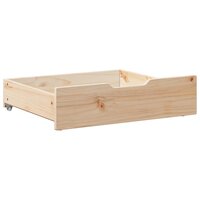 Bedlades 2 st met wieltjes 65x55x17 cm massief grenenhout 4