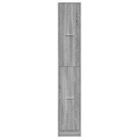 Apothekerskast 30x41x174,5 cm bewerkt hout grijs sonoma eiken 5