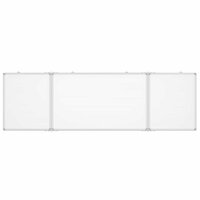Whiteboard magnetisch inklapbaar 160x50x1,7 cm aluminium 3