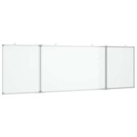 Whiteboard magnetisch inklapbaar 160x60x1,7 cm aluminium 2