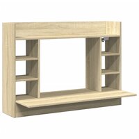 Wandbureau 105x48x75 cm bewerkt hout sonoma eikenkleurig 2