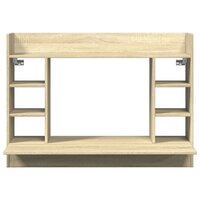 Wandbureau 105x48x75 cm bewerkt hout sonoma eikenkleurig 4
