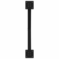 Salontafelpoten 2 st X-vormig 70x(42-43) cm staal zwart 7