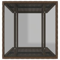 3-delige Bistroset met kussens poly rattan bruin 7