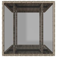3-delige Bistroset met kussens poly rattan beige 7