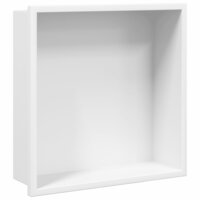 Douchenis 32x32x9 cm roestvrijstaal matwit 2