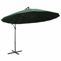 Zweefparasol met aluminium paal 3 m groen 2
