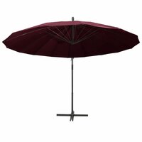 Zweefparasol met aluminium paal 3 m bordeauxrood 3