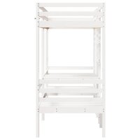 Hoogslaper met bureau en stoelen grenenhout wit 90x200cm 6