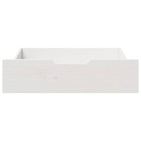Bedlades 2 st 65x55x17 cm massief grenenhout wit 3