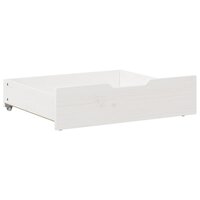 Bedlades 2 st 65x55x17 cm massief grenenhout wit 4