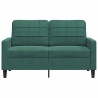 Tweezitsbank 120 cm fluweel donkergroen 4