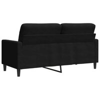 Tweezitsbank 140 cm fluweel zwart 6