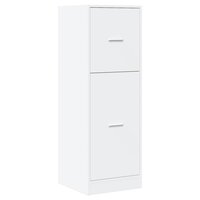 Apothekerskast 40x41x118 cm bewerkt hout wit 3