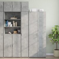 Wandkast 30x42,5x40 cm bewerkt hout betongrijs 3