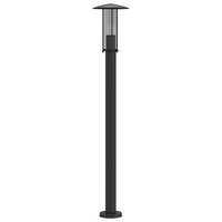 Vloerlamp voor buiten 3 st 100 cm roestvrij staal zwart 4