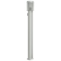 Buitenvloerlamp met stopcontact 110 cm roestvrijstaal zilver 2