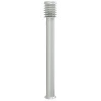 Buitenvloerlamp met stopcontact 110 cm roestvrijstaal zilver 4