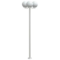 Vloerlamp voor buiten 2 st 215 cm roestvrij staal zilverkleurig 4