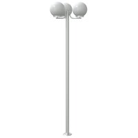 Vloerlamp voor buiten 2 st 215 cm roestvrij staal zilverkleurig 6