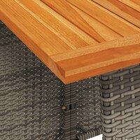 5-delige Tuinset met kussens poly rattan grijs 6