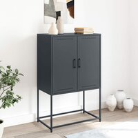 Hoge kast 68,5x38,5x107 cm staal antracietkleurig 3