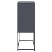 Hoge kast 68,5x38,5x107 cm staal antracietkleurig 7