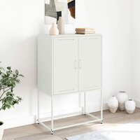 Hoge kast 68,5x38,5x107 cm staal wit 3