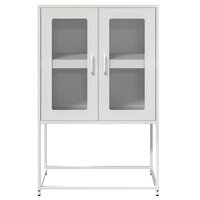 Hoge kast 68x39x107 cm staal wit 5