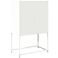 Hoge kast 68x39x107 cm staal wit 8