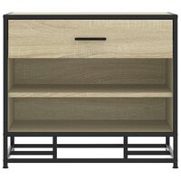 Schoenenbank 60x40x53,5 cm bewerkt hout en metaal sonoma eiken 4