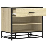 Schoenenbank 60x40x53,5 cm bewerkt hout en metaal sonoma eiken 7