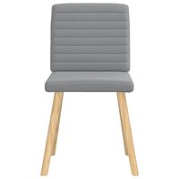 Eetkamerstoelen 2 st stof lichtgrijs 4