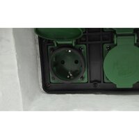 Tuinstopcontact 4 ingangen waterproof resin wit 6