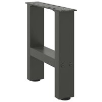 Salontafelpoten 2 st 30x(30-31) cm staal antracietkleurig 3