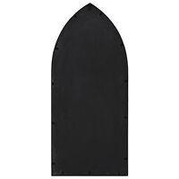 Tuinspiegel 70x30 cm ijzer zwart 4