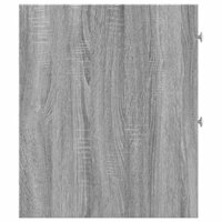 Badkamerkast smal met wielen bewerkt hout grijs sonoma eiken 5