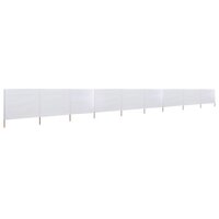 Windscherm 9-panelen 1200x160 cm stof zandwit 2