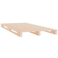 Palletbed massief grenenhout 90x200 cm 4