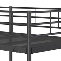 Stapelbed zonder matras 80x200 cm staal zwart 8