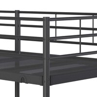 Stapelbed zonder matras 90x200 cm staal zwart 8