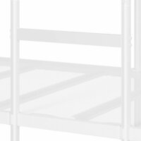 Stapelbed zonder matras 80x200 cm staal wit 9