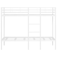 Stapelbed zonder matras 90x190 cm staal wit 5